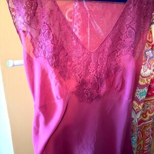 Express Pink Lace Chemise Slip